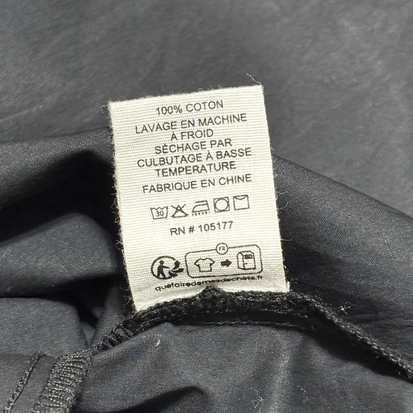 Ulla Johnson Black Cotton Tiered Button Front Dress Size 14 - Picture 9 of 10